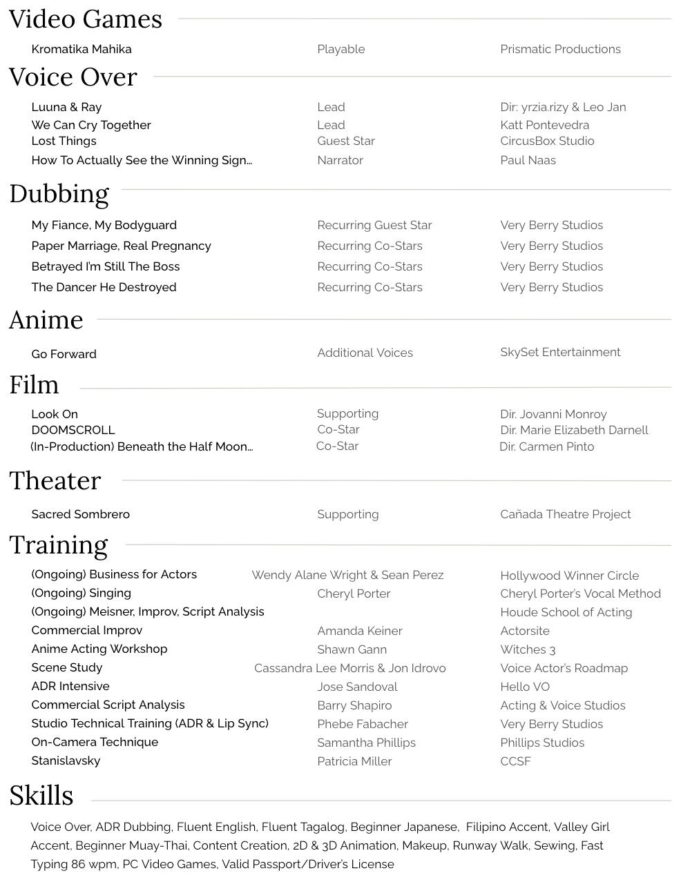 Vidia Tagkuyo Resume