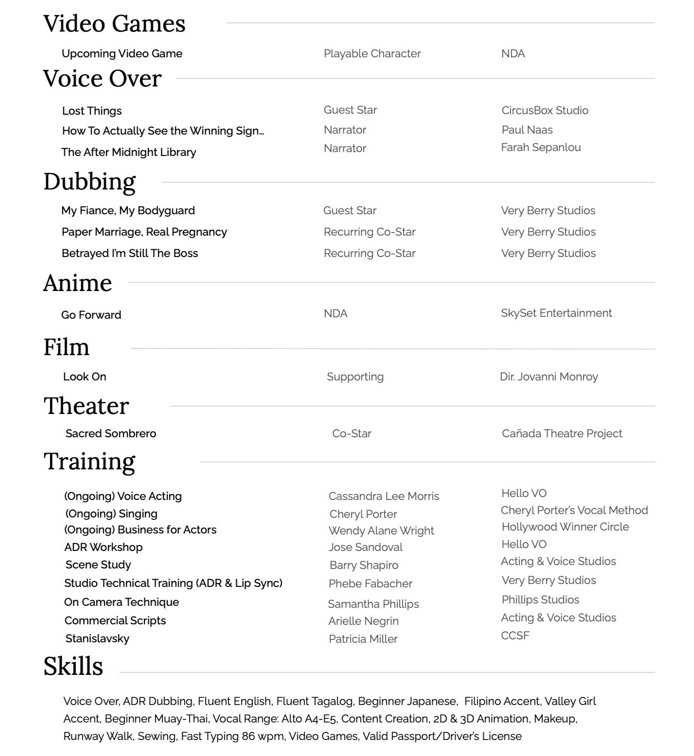 Vidia Tagkuyo Resume