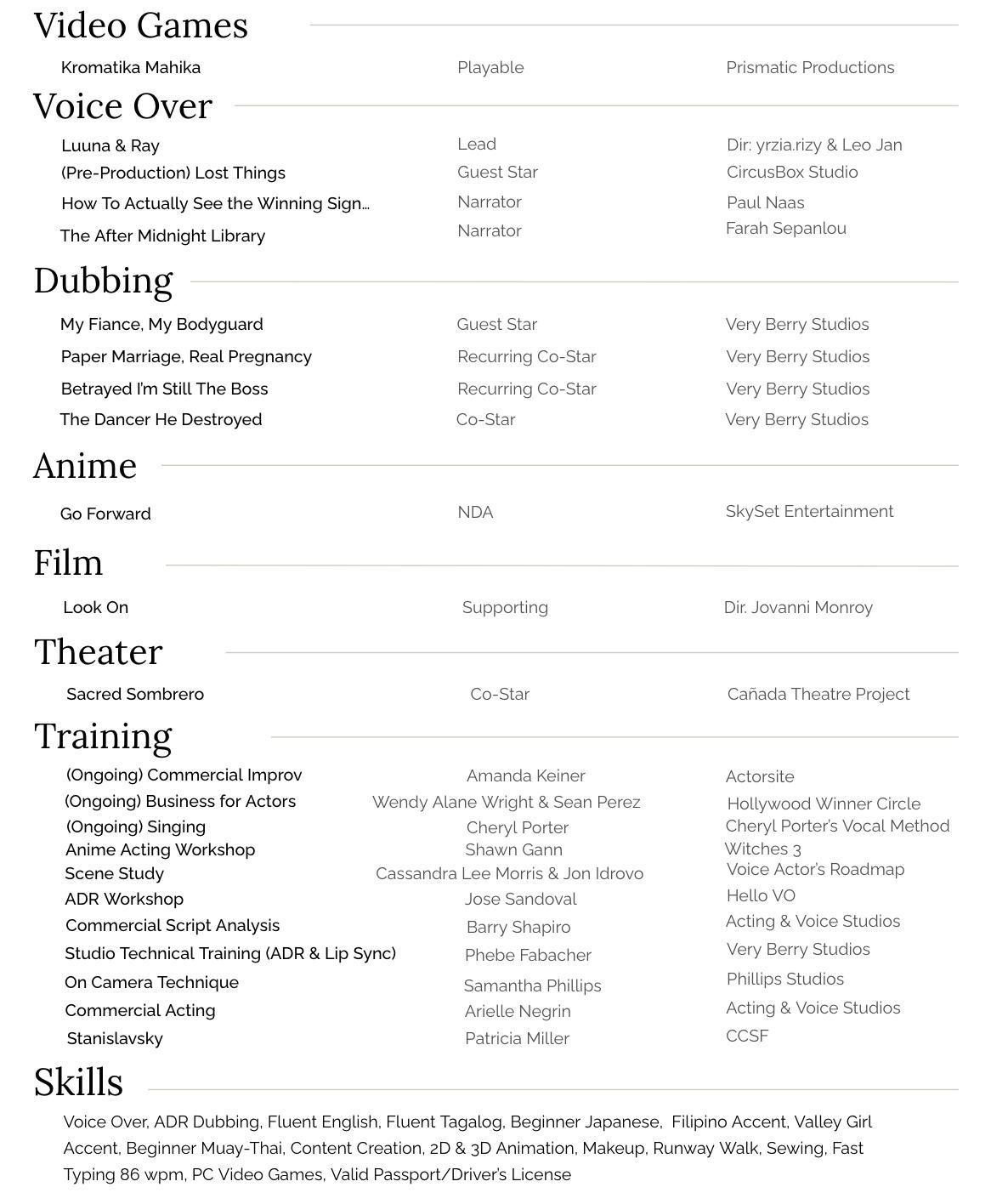 Vidia Tagkuyo Resume