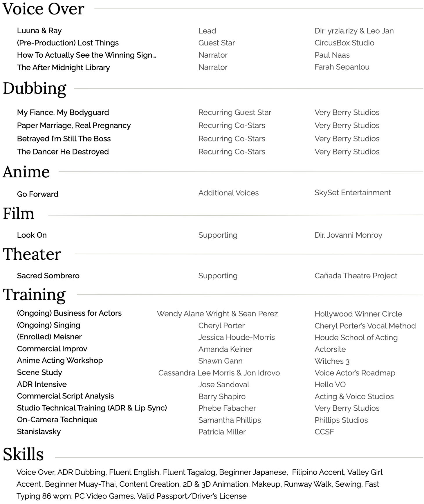 Vidia Tagkuyo Resume