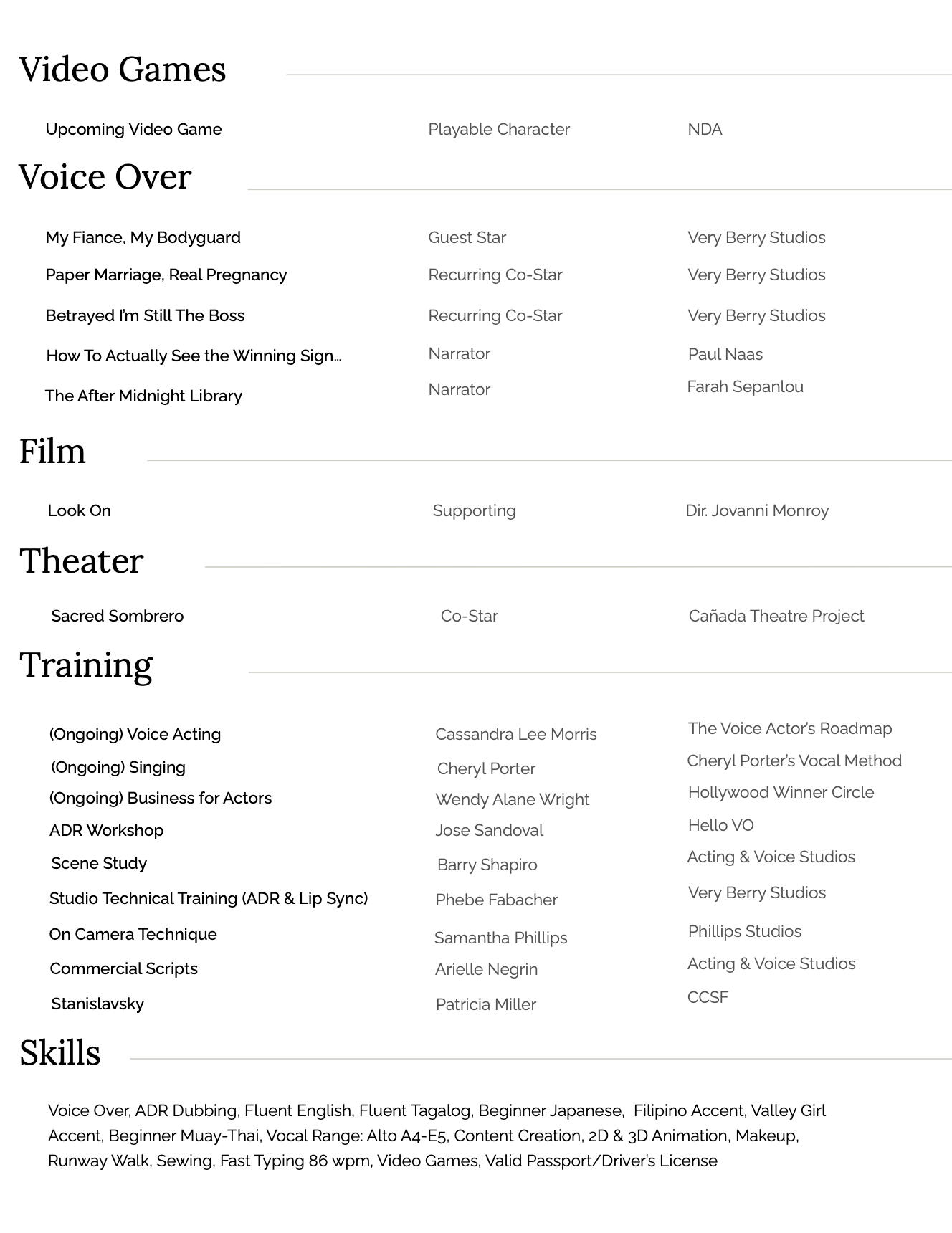 Vidia Tagkuyo Resume